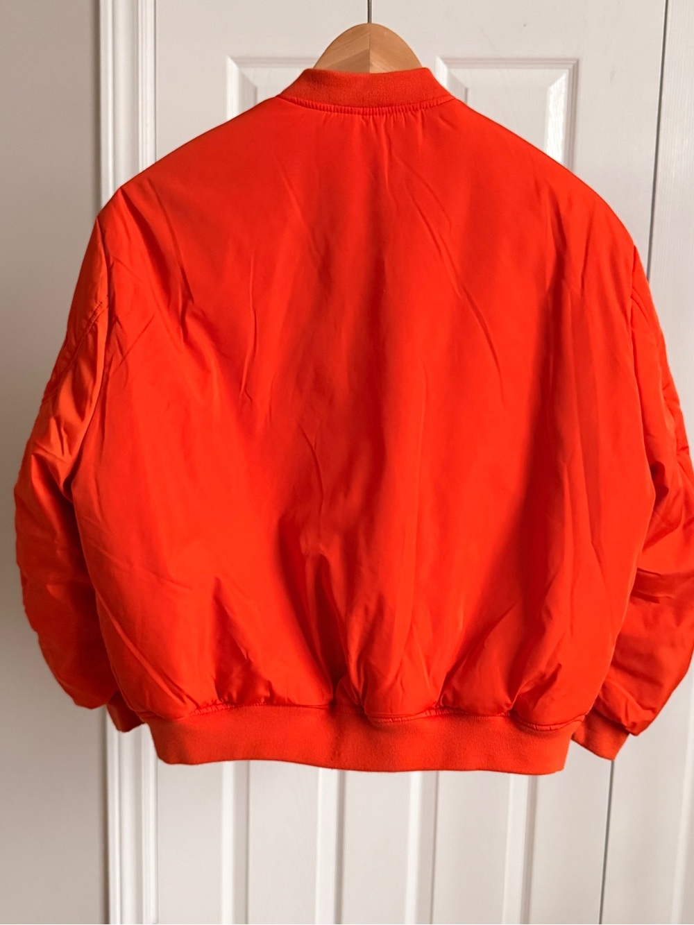 Zara Kids Bright Orange Puffer Bomber Jacket - Picture 3 of 3